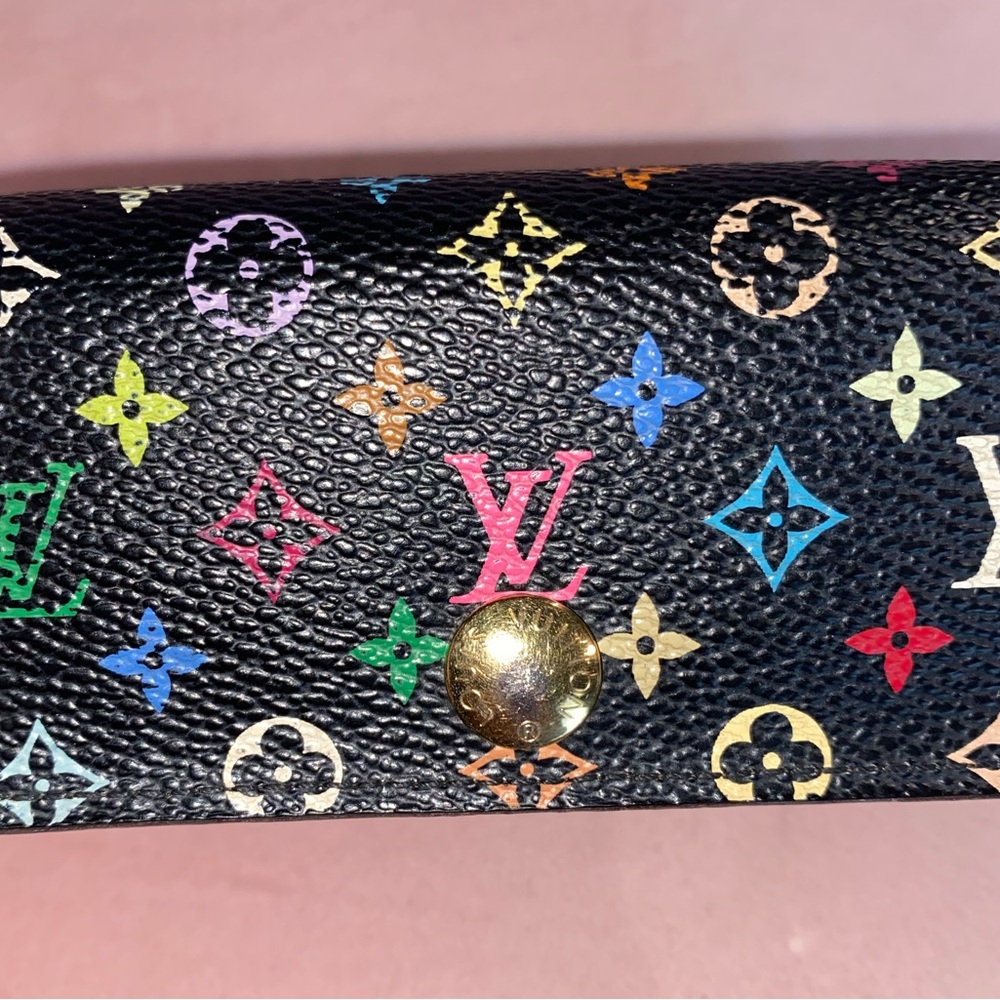 Louis Vuitton Murakami Multicolor Black Key Holder Wallet - Picture 6 of 7